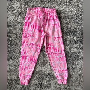 Pink Graphic Jogger Pants
